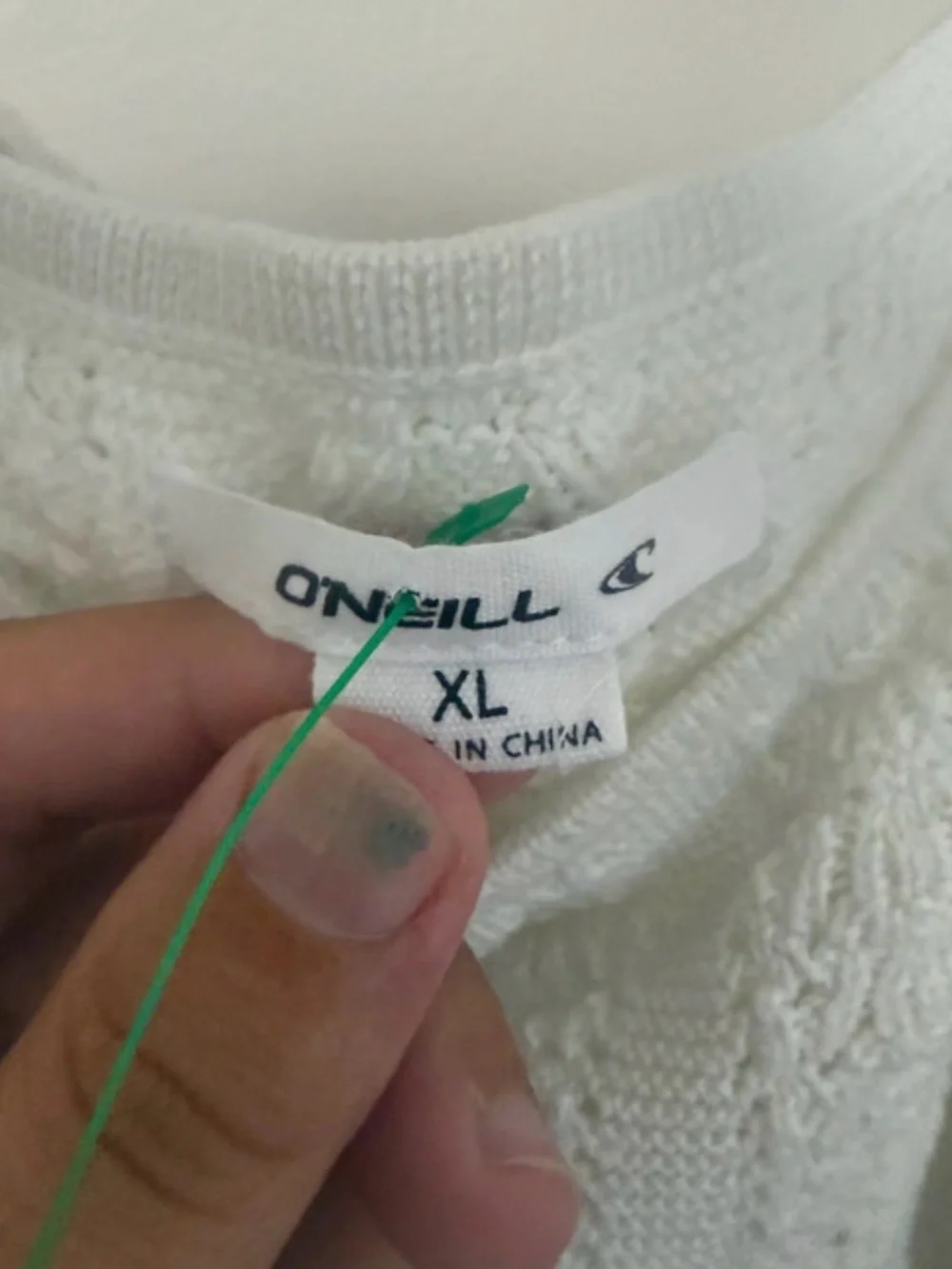 O'Neill White Crochet Spaghetti Strap Cami